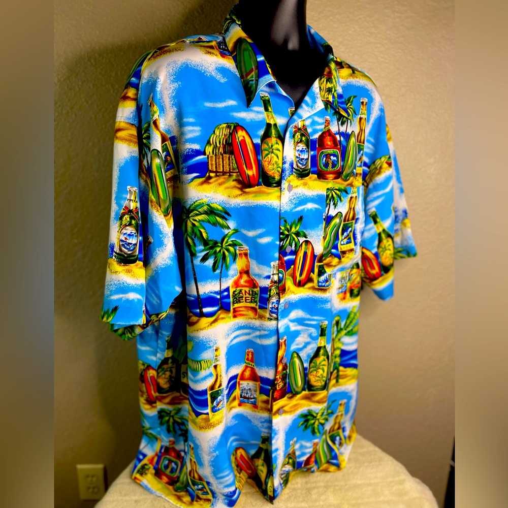 Koman Sport Hawaiian Beer soft button up shirt